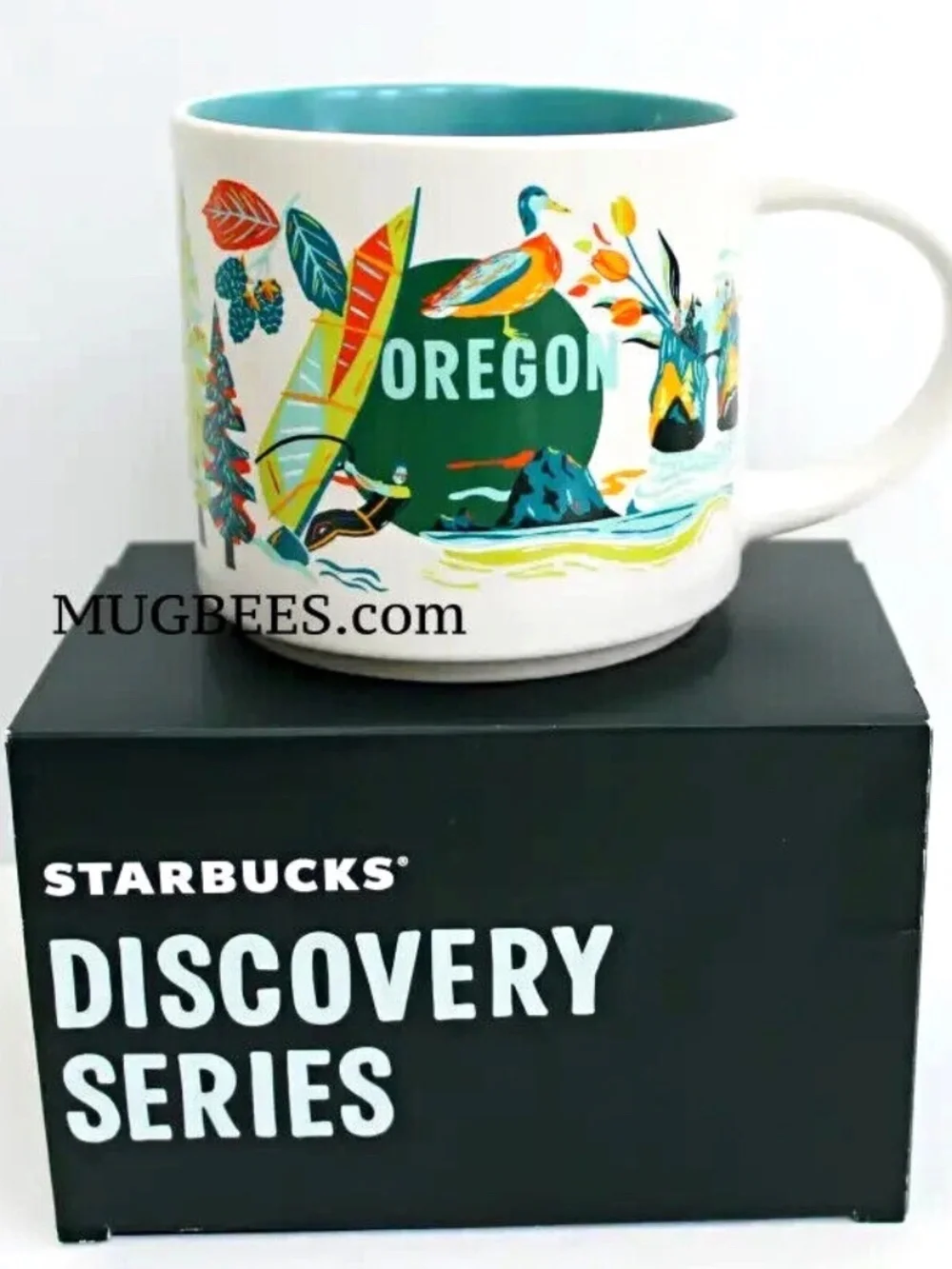 Starbucks Discovery Series Oregon Ceramic Coffee Tea Cup Mug 14oz NEW